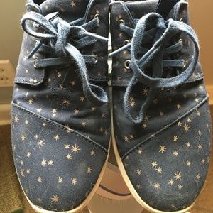 Toms star print canvas sneakers
